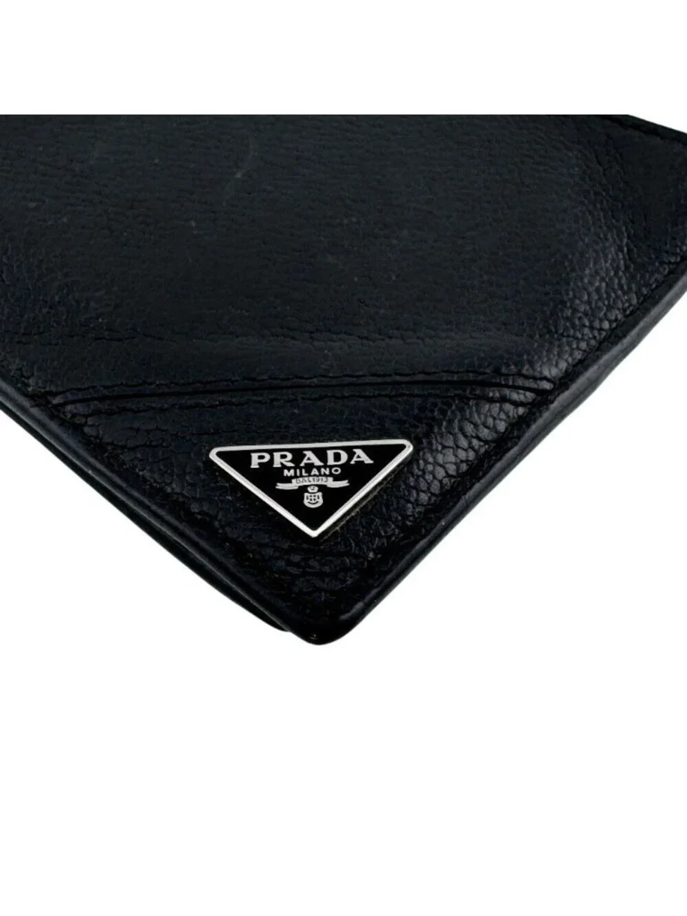 Prada Saffiano Leather Bifold Wallet Black